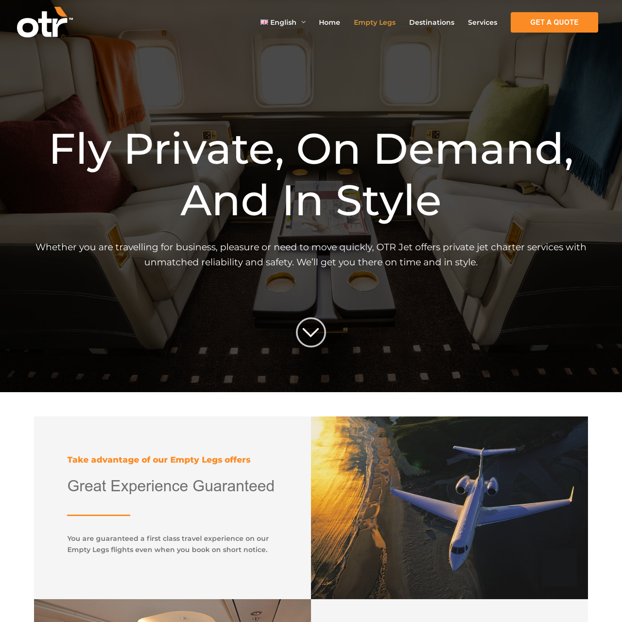 otrjet.com web design project by Akhoyanta Amos of designedbyamos.com