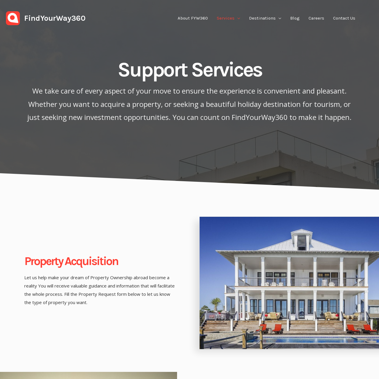 FindYourWay360 web design project by Akhoyanta Amos of designedbyamos.com